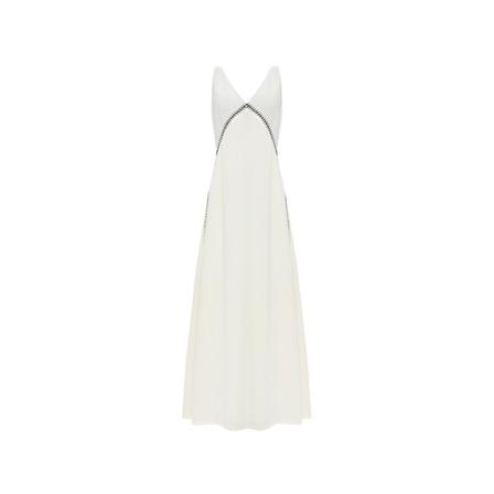 Chloé Maxi dress with stitching details , Beige , Dames , Maat: S Maxi jurken
