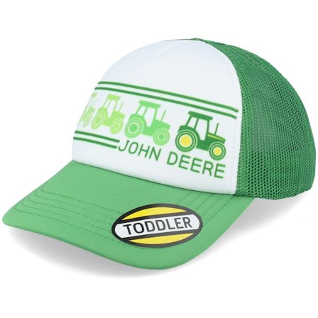 John Deere - Grün trucker Cap - Kids Toddler Tractor Patch Green/White Trucker @ Hatstore