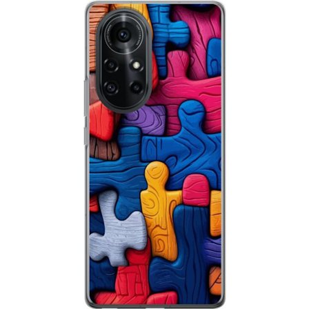 Yhteensopiva Puhelinkuori Huawei Huawei nova 8 Pro Leikkisä kuvitus Stitchin kanssa vaaleanpunaisissa omenoissa pehmeässä pastellidesignissa, jossa