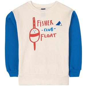 Bonmot Organic Blue Fisher Club Sweatshirt 3-4 Years - Jumpers and knitwear - 3-4 years - Blue