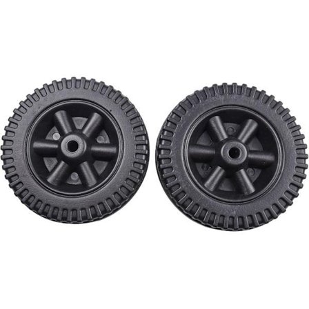 Ugns hjul 2 st gasgrillhjul reservdelar plast multifunktionella grillhjul (svarta)