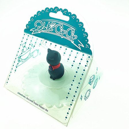 2 st Silikon Katt Kopp Lock Anti-damm Te Kopp Lock Kaffe Mugg Lock Cartoon Silikon Glas Kopp Lock(Vit)