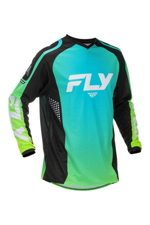 Bluză Motocross FLY Racing F-16 V26 turcoaz/negru/alb S