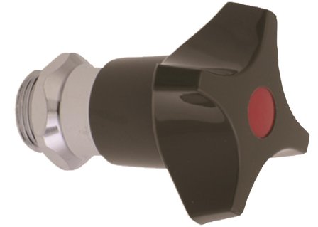 Mora 600241 Ventilöverstycke med ratt och O-ring Röd, Badrum