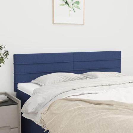 Vidaxl Huvudgavlar 2 St Blå 72x5x78/88 Cm Tyg Blå
