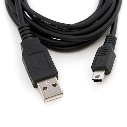 USB-kabel för dataöverföring och laddning för Zoom H6 Handykamera Svart