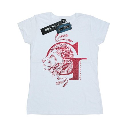 Harry Potter Dam/Kvinnor Gryffindor Glitter Bomull T-shirt XX