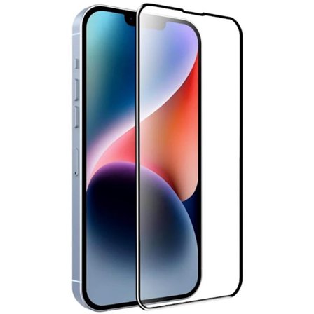 Go Go Gadget - Skärmskydd - Full täckning - 9H Härdat glas - Svart kant - Lämplig för iPhone 15