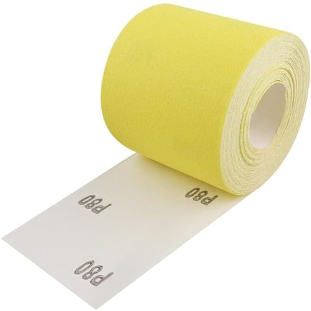 Hiekkapaperirulla, 93mm x 5 metriä, 80-karvainen kvartsihiekkapaperi puulle