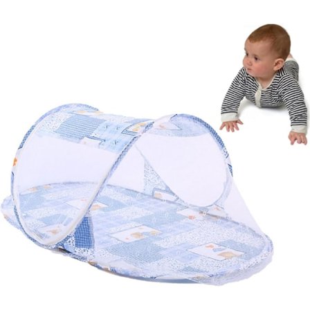 Foldbar Baby Myggesigte, Bærbar Foldbar Myggesigte, Myggesigtetelt Seng til Børn, Bærbar Baby Rejseseng Mos