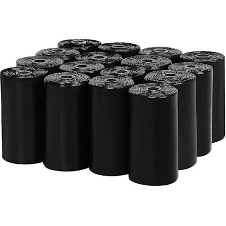 Poser til kjæledyrekskrementer, dobbeltforseglet bunn og lett å bære for hundeelskere, bærbar 23 x 33 cm ekstra tykk pose refillruller, 16 ruller 