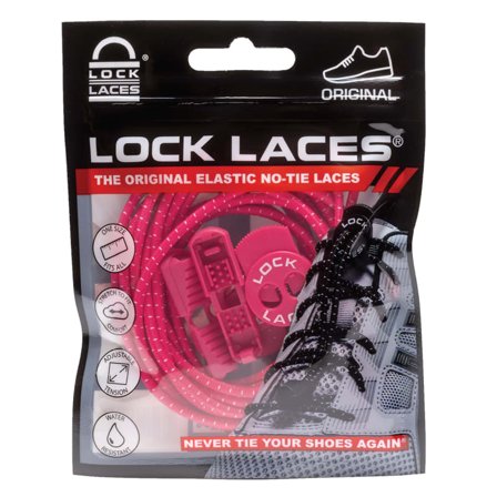 Lock Laces No Tie Shoelaces shoe accessories Pink OneSize