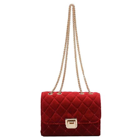 Dame Skulder Bag Mote Clutch Håndveske Designer Crossbody Bag Med Kjede Rem