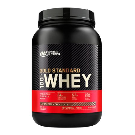 Optimum Nutrition 100% Whey Extreme Protein Powder Milk Chocolate 896 g, Sport & Velvære, Protein & Energi, Proteinpulver