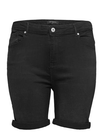 Carlaola Life Hw Shorts Bb Azg573 Shorts Denim Shorts Svart ONLY Carmakoma