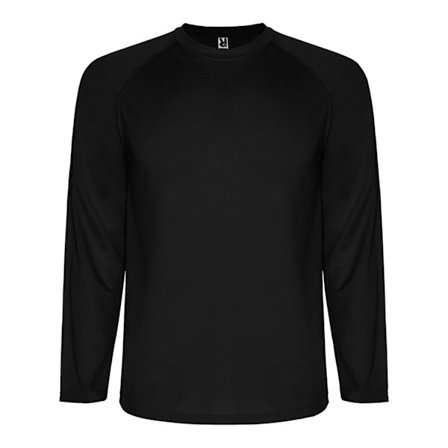 Roly Montecarlo Långärmad Sport T-shirt för Män S Enfärgad Svart