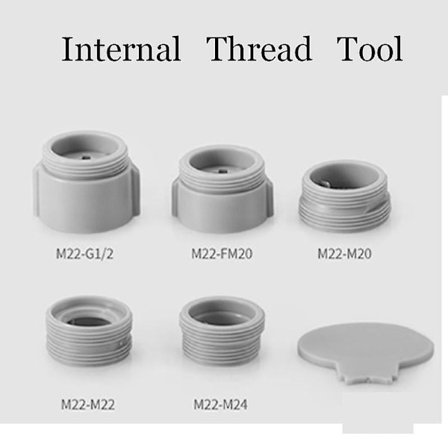 1 sett G1/2 M20 M22 M24 F20 gjengekobling messing for kranomforming reparasjon kranadapter kran anti-sprut boble spesialadapter tilbehør