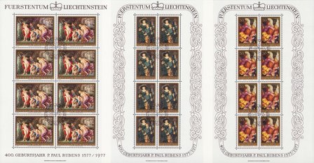 Liechtenstein 1976 - MICHEL 655-657 - Stemplet miniark