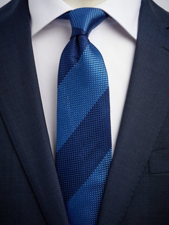 John Henric Men's Blue Tie Structure Size 7,5