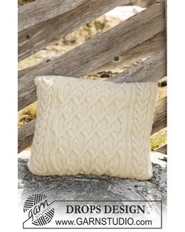 Strikkeoppskrift Putetrekk - Drops Design