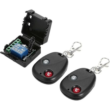 Trådløs Fjernbetjening Strømafbryder Relæ Sender Modtager 433MHz DC 12V 1-kanals Universel Fjernbetjening Strømafbryder