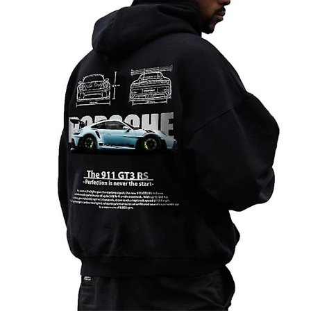 Porsche 911 Hoodie, Car Sweatshirt Hoodie, Bilentusiaster, Unisex Oversize Streetwear