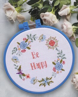 Stickpackung Bild Be happy