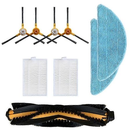 För Abir X5 X6 X8 Robotdammsugare Huvudrulle Borste Sidoborste Filter Moppduk Hepa Filter Sp [BR]