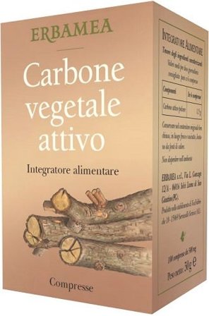 Erbamea Carbone Vegetale Attivo 100 Compresse
