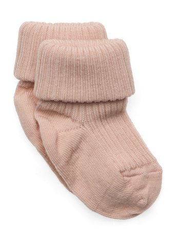 mp Denmark Wool Rib Baby Socks - Pink - 15/16