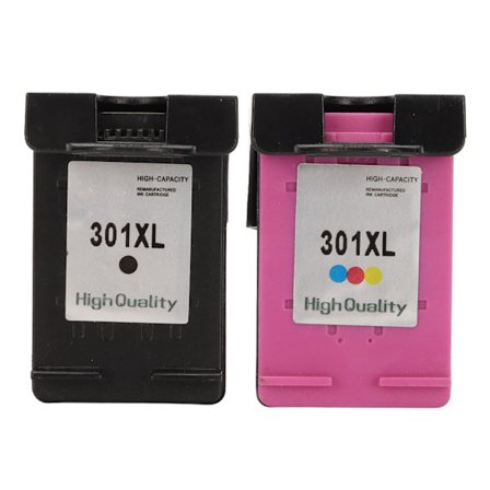 Skriverpatron 301XL Farge Svart Skriverpatron for HP for Envy 4500 for Deskjet 1000 1512 for OfficeJet 4630