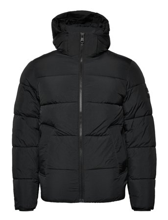 Crinkle Nylon Quilt Jacket Black Calvin Klein