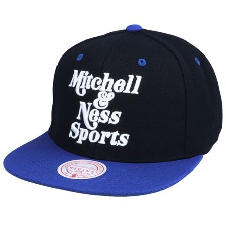 Mitchell & Ness - Svart snapback Keps - Own Brand Two Tone Retro Black/Royal Snapback @ Hatstore
