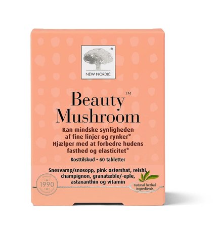 New Nordic Beauty Mushrrom 60 tabl., Helse & Madvarer, Kollagen, Kollagenpiller