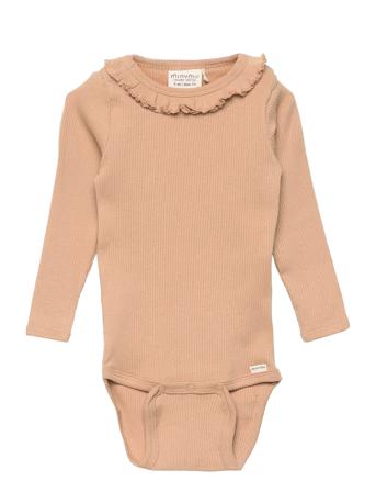 Body Ls Rib Beige Minymo