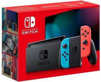 Switch Neon Red/Neon Blue (Compact Box) - Nintendo Switch - stationär konsol i mobilt format