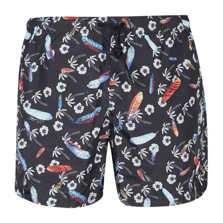 Marcelo Burlon Swim Shorts svart, Herr Badkläder, Herr, Storlek: M
