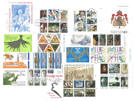 Sverige 9 frimærkehæfter luksus-stemplet