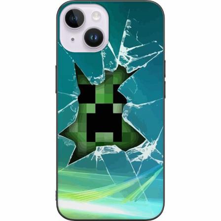 Apple Iphone 14 Svart Skal Minecraft