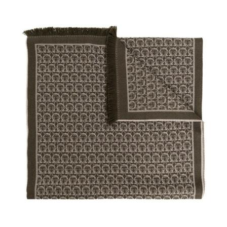Salvatore Ferragamo, Wool scarf Grijs, Heren, Maat:ONE Size,wol