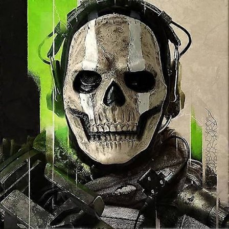 CALL OF DUTY Skull Ghost Maske Skumle Masker Unisex Ghost Kostyme For Halloween Cosplay (FMY)