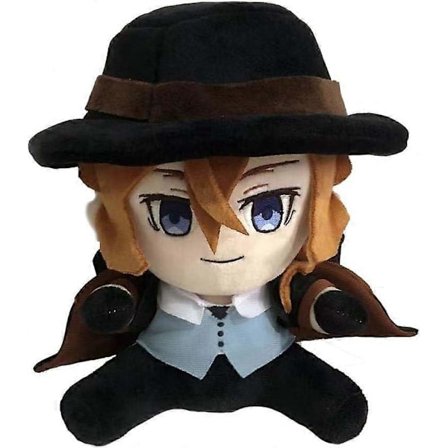 Chuuya Nakahara Plysj Anime Bungo Stray Dogs Plysj Cosplay Dazai Osamu Fylte Puter (Nakahara Chuuya)