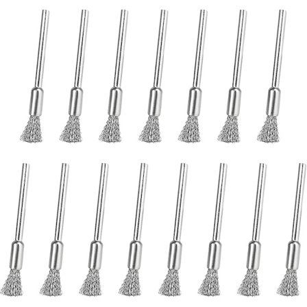 Rengöringsborste Trådborste, 15 st Trådborstar Borr för att Ta Bort Rost och Present