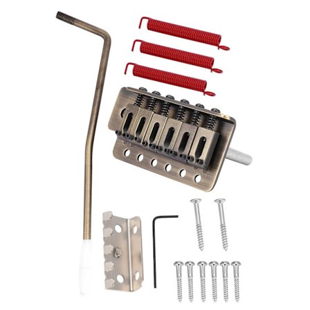 6-strengers elektrisk gitar tremolo bro system for ST gitar kobber bronse farge