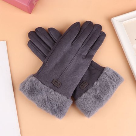 Damhandskar Furry Warm Mitts Full Finger Vantar Dam Outdoor