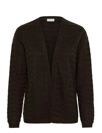 Kaffe Kaemria Short Cardigan - Brown - XL