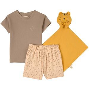 Buddy & Hope Taupe Dandelion Gift Set 86/92 cm - Nightwear - 86/92 cm - Beige - Junge