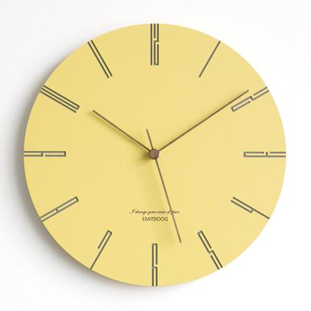 Väggklocka,hushåll, Watch,gul 29*3*29cm