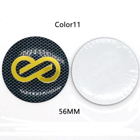 4 stk./lot 56 mm Bilhjul Centerkapsel Emblem Mærkat Aluminium Mærkat Til ENKEI Racing Navkapsel