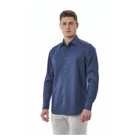 Bagutta Casual Shirts Blå, Herre Skjorter